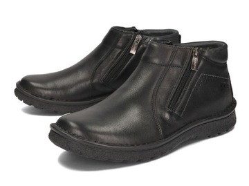 МУЖСКАЯ ЗИМНЯЯ ОБУВЬ НА УТЕПЛЕННОЙ МОЛНИИ 130 ЧЕРНАЯ 41