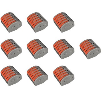 KOSTKA ZŁĄCZKA SZYBKOZŁĄCZKA NA PRZEWÓD LINKĘ ŁĄCZNIK NA 5 KABLI 0,08-4 mm²
