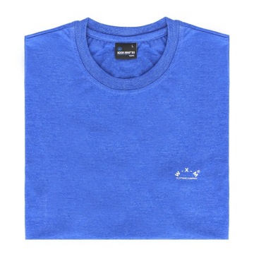 T-Shirt koszulka bawełniana męska Basic (Chaber-melanż) 6XL_klatka_160