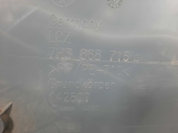 VW T5 TRANSPORTER LANG BOCZEK BAGAŻNIKA PRAWY TYŁ