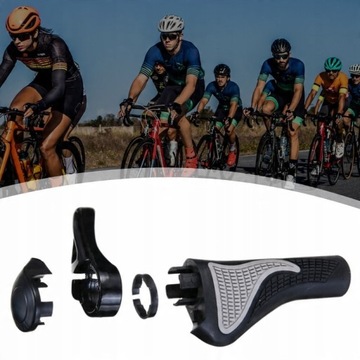 CHWYTY ROWEROWE GRIPY RĄCZKI DO KIEROWNICY ROGI SPORTOWE ANTYPOŚLIZGOWE