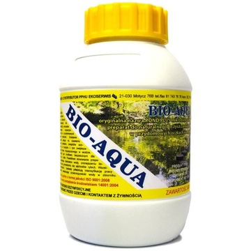 BAKTERIE do OCZKA Bio Aqua na ZIELONĄ WODĘ USUWA GLONY KLARUJE WODĘ w OCZKU