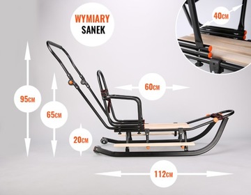 Комплект саней GIGI SMART, стеганый спальный мешок, подножки, колеса, муфта-толкатель, спинка