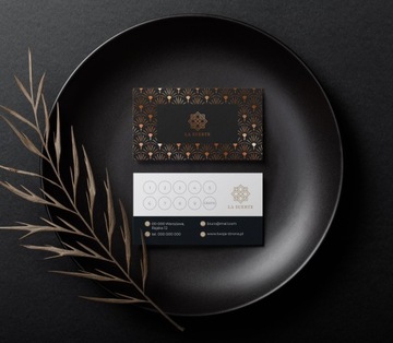 Дисконтные карты лояльности, медная фольга позолоченная, 100 шт + дизайн