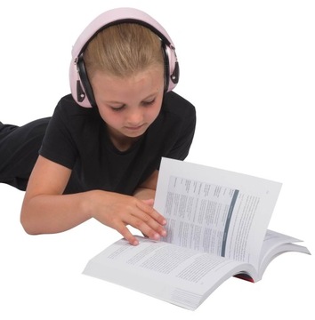 Детские защитные наушники DOOKY Junior, с шумоподавлением, розовые 3+