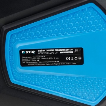 ПНЕВМАТИЧЕСКИЙ ШЛАНГ С АВТОМАТИЧЕСКОЙ ПЕРЕМАТКОЙ, КАТУШКА 20 М, КАТУШКА STIX