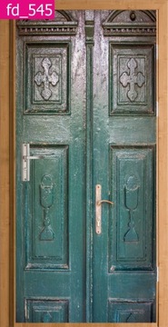 FOTOTAPETA OKLEINA NA DRZWI DEKRACYJNA STARE DRZWI