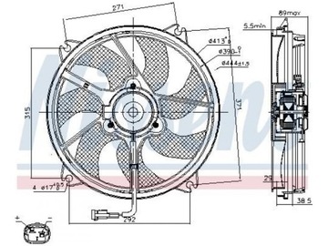 VENTILÁTOR CHLADIČŮ TOYOTA PROACE 1.6 2.0