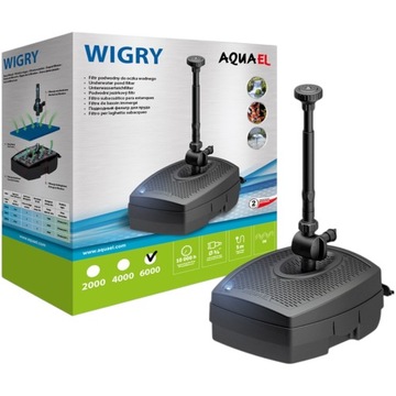 Aquael Wigry 6000 Насос для фонтанного фильтра с фильтром и УФ-лампой 9 Вт 2000 л/ч