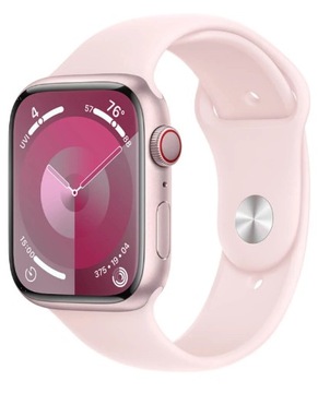 Apple Watch Series 9 GPS + Cellular, 45 мм, розовые, со спортивным ремешком M/L