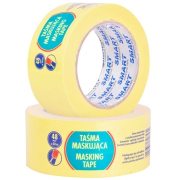 SMART TAŚMA PAPIEROWA MALARSKA MASKUJĄCA ŻÓŁTA 48MM x 50M 1SZT