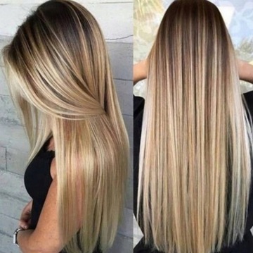 Peruka włosy długie naturalne blond damska