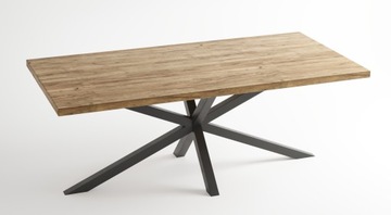 Stół do Jadalni i Salonu Kuchenny LOFT DUŻY 180x80cm EGGER HALIFAX HIKORA