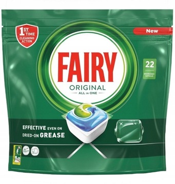 Kapsułki do zmywarki ORYGINAŁ 22szt FAIRY