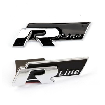ЭМБЛЕМА значок ИНСТРУКЦИЯ хромированный металл RLINE R LINE VW