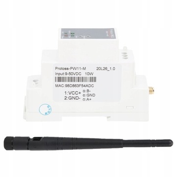 Установка на рейку сервера RS485-WIFI Ethernet