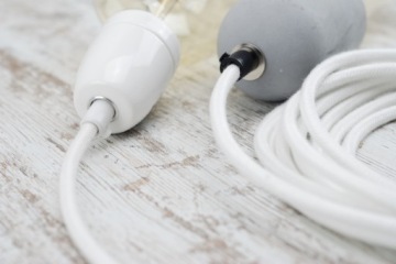 Белый хлопковый трос с натуральной оплеткой-пауком своими руками.