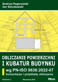 Obliczanie powierzchni i kubatur budynku 2023 wg P