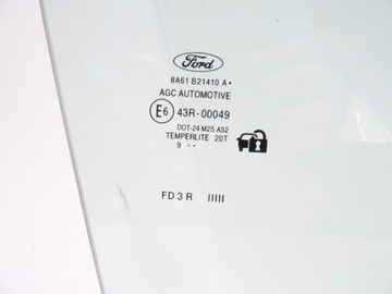 ОКНО ПЕРЕДНЕЙ ДВЕРИ FORD FIESTA MK7 2008-