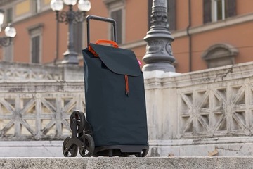 Тележка для покупок Tris Gimi черная для лестницы с 6 колесами и шестью колесами