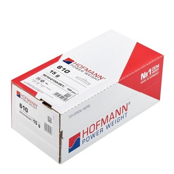 Ciężarki ciężarek 15 g alu Hofmann do alufelg