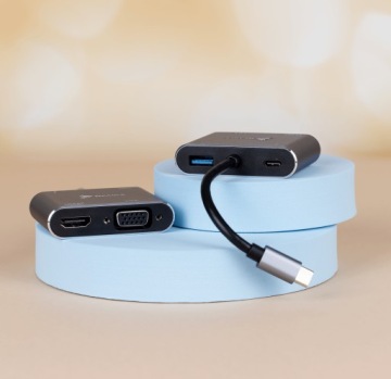 HUB USB-C HDMI 4k VGA USB-адаптер MacBook PD 100 Вт