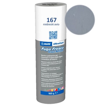 FUGA FRESCA ULTRACARE 160g MAPEI farba poliuretanowa 167 niebieski avio