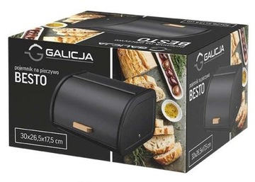 Контейнер для хлеба BESTO GALICJA 1736 черный