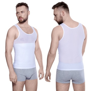 Mitex koszulka męska wyszczuplając 170/180 biel 3XL