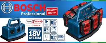 ЗАРЯДНОЕ УСТРОЙСТВО BOSCH 6 портов 18V GAL 18V6-80 1600A01U9L
