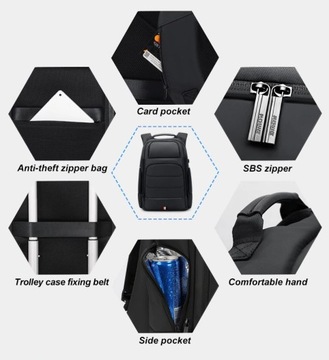 Plecak ROWE R-5076 na laptopa 15,6 16,4 z USB