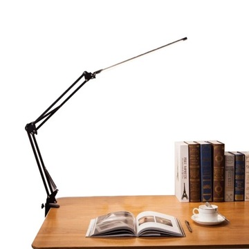 Lampa biurkowa LED z zaciskiem lampa biurkowa z wysięgnikiem 10W ściemniana