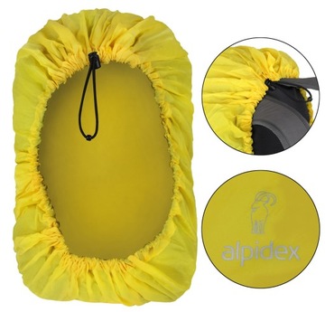 Kapturek na plecak Alpidex 30-55l Yellow