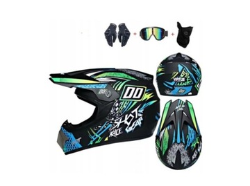 KASK MOTOCYKLOWY OFF-ROAD ENDURO MOTOCROSS S