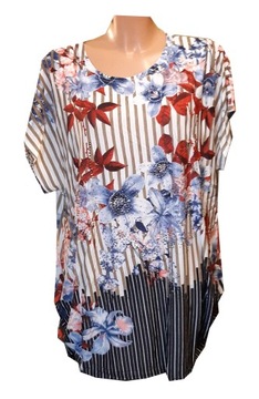 Bluzka TUNIKA kobieca cyrkonie motyl XL/XXL