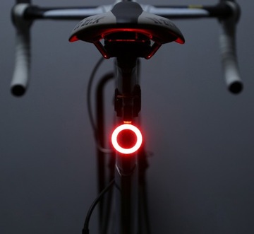 ЗАДНИЙ ВЕЛОСИПЕДНЫЙ ФОНАРЬ, КРУГЛЫЙ, USB-ФОНАРЬ