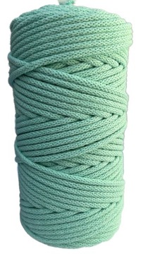 Sznurek bawełniany z rdzeniem 100mm 5mm MIĘTOWY