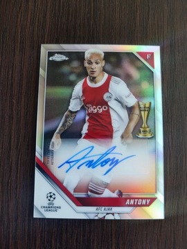 Antony autograf auto Topss Chrome Ajax Amsterdam