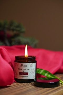 АРОМАТИЧЕСКАЯ СВЕЧА ПЧЕЛИЧНЫЙ ВОСК 120 МЛ РОЗА