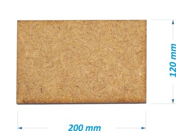 MDF Bases 200x120 mm Podstawki 200 x 120 pod figurki 3 szt.