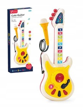 Gitara elektryczna dla dzieci z mikrofonem 3+