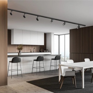 3-фазное трековое освещение 2м+2м+2м+ 2x левый разъем L+ 6 ламп+ цоколи