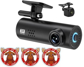 Wideorejestrator 2 kamery 4k/2k + FullHD Wifi kamera samochodowa Fastcam