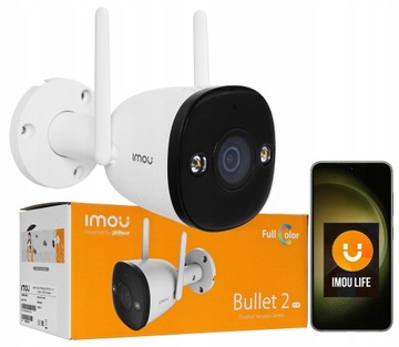 Kamera WIFI Imou Bullet 2 PRO 4MP IPC-F46FEP-D Mikrofon Głośnik komunikacja