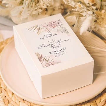 Pudełka na ciasto z imieniem Natural + IMIE