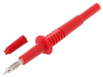 Sonda probiercza; bezpieczna z gniazdem 4mm igła 4mm/105mm; AMS157/10A (RT)