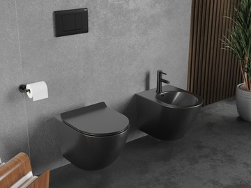 MEXEN LENA MISKA WC RIMLESS TORNADO DESKA WOLNOOPADAJĄCA DUROPLAST SLIM