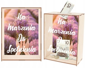 DUŻA SKARBONKA PUSZKA MONEYBOX TWOJE ZDJĘCIE TEKST
