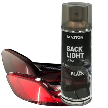Lakier do przyciemniania lamp reflektorów Maston Back Light Czarny 400ml
