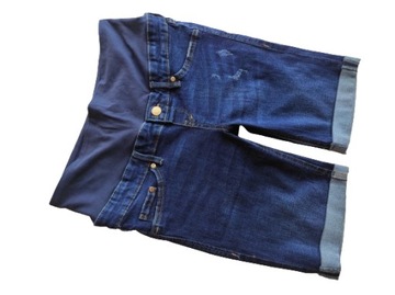 H&M MAMA___JEANSOWE CIĄŻOWE SPODENKI 38